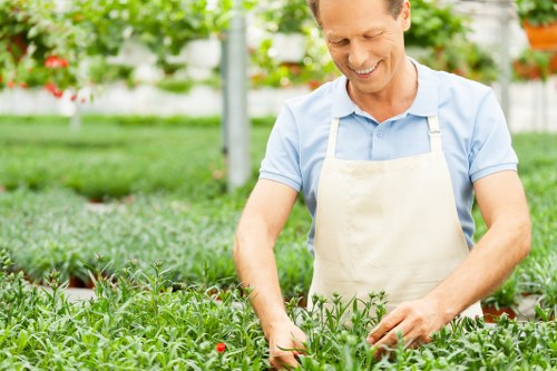 Eco-friendly recycling and waste separation for garden materials