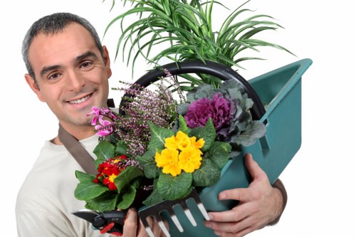 Autumn garden maintenance in Richmonduponthames with leaf clearance