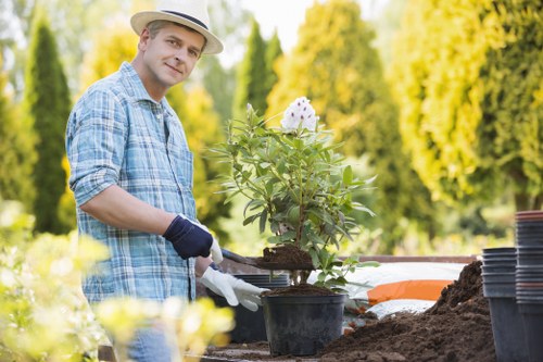 Front garden landscaping and paving in Richmond upon Thames