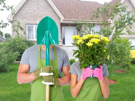 Garden clearance and rubbish handling by professional landscapers