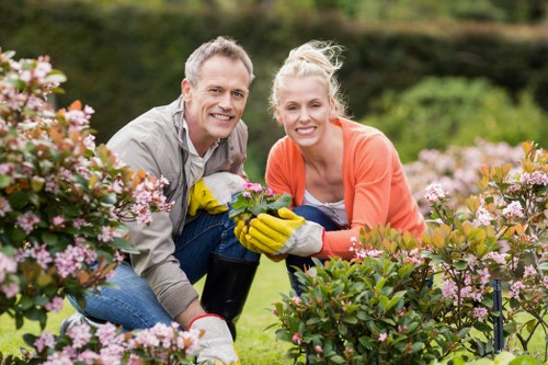 Elegant front garden landscaping improving kerb appeal in Richmond upon Thames